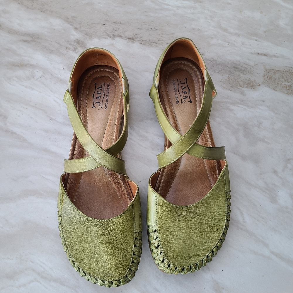 Women's Spring Green Jafa #115 Slip-on Shoes EU Sz 41